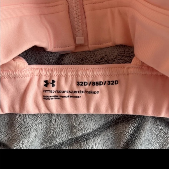 Under Armour Eclipse High Zip Sports Bra 32D Pink - Picture 5 of 6